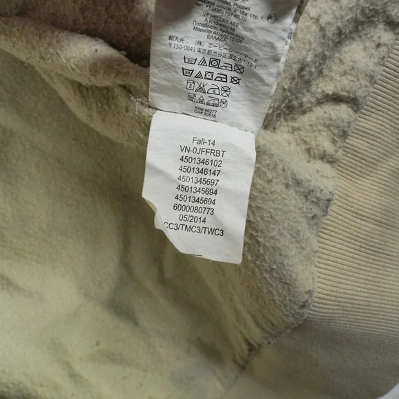 Vans x Anthony Van Engelen Hooded Barne Work Jacket Tan Mens Large AV78 Full Zip